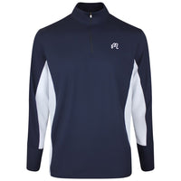 Malbon Golf Jumper - Santiago Mid Layer - Midnight - White SS26