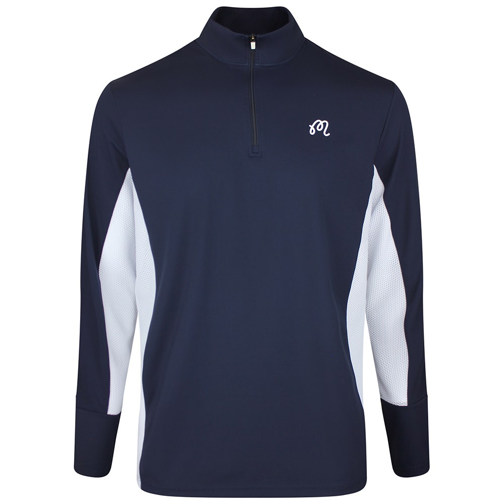 Malbon Golf Jumper - Santiago Mid Layer - Midnight - White SS26