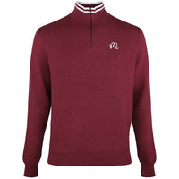 Malbon Golf Jumper - Sorrel Sweater - Oxblood FA26