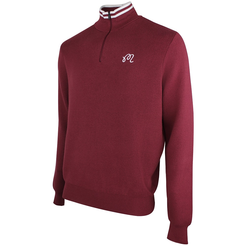 Malbon Golf Jumper - Sorrel Sweater - Oxblood FA26