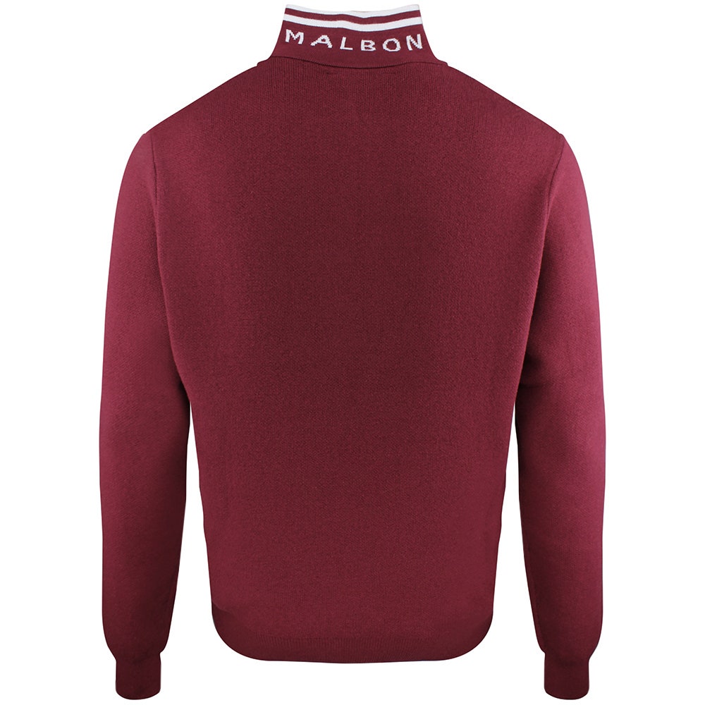 Malbon Golf Jumper - Sorrel Sweater - Oxblood FA26