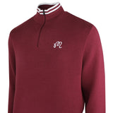 Malbon Golf Jumper - Sorrel Sweater - Oxblood FA26