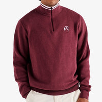 Malbon Golf Jumper - Sorrel Sweater - Oxblood FA26