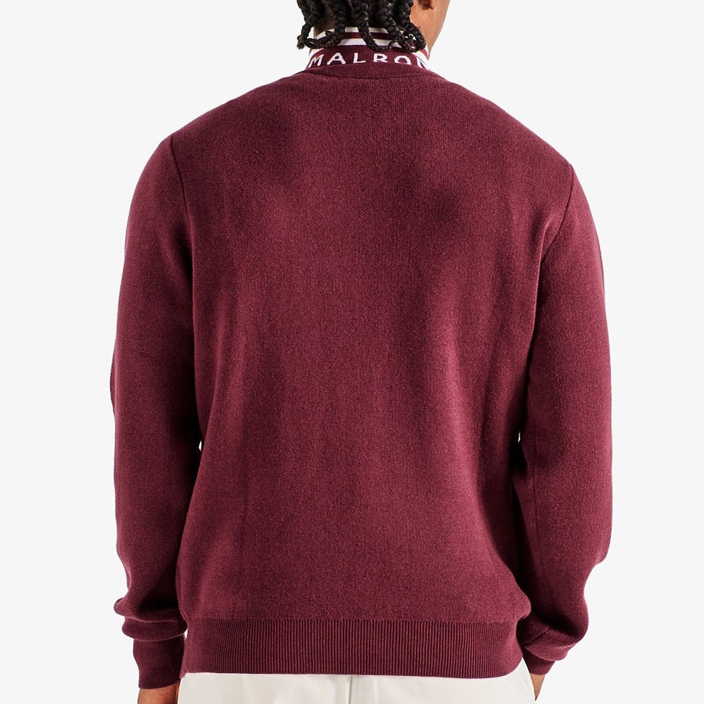 Malbon Golf Jumper - Sorrel Sweater - Oxblood FA26