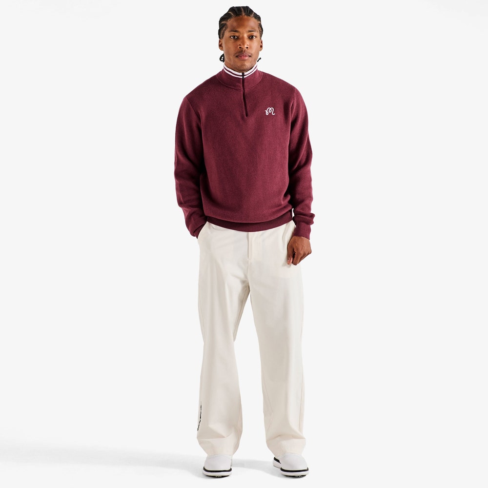 Malbon Golf Jumper - Sorrel Sweater - Oxblood FA26