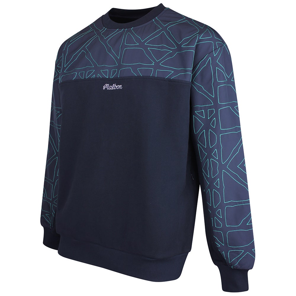 Malbon Golf Jumper - Tierra Crew Neck - Midnight SS26