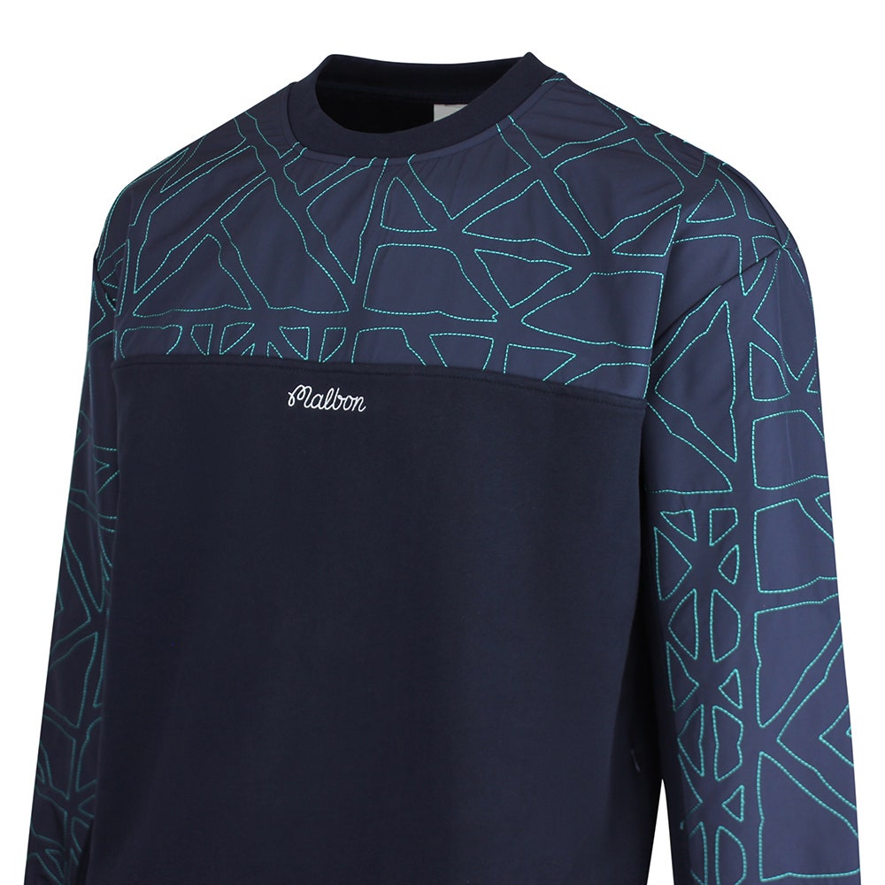 Malbon Golf Jumper - Tierra Crew Neck - Midnight SS26