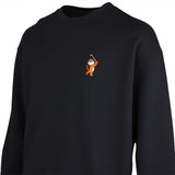 Malbon Golf Jumper - Tiger Buckets Range Sweatshirt - Black SS26
