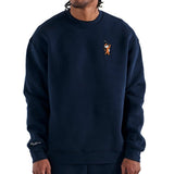 Malbon Golf Jumper - Tiger Buckets Range Sweatshirt - Navy SS26