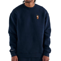 Malbon Golf Jumper - Tiger Buckets Range Sweatshirt - Navy SS26