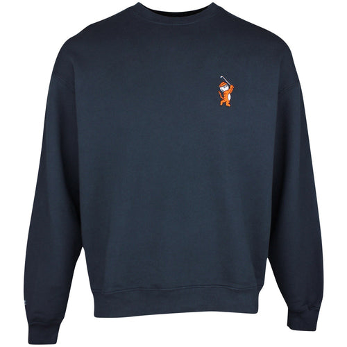 Malbon Golf Jumper - Tiger Buckets Range Sweatshirt - Navy SS26