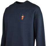Malbon Golf Jumper - Tiger Buckets Range Sweatshirt - Navy SS26
