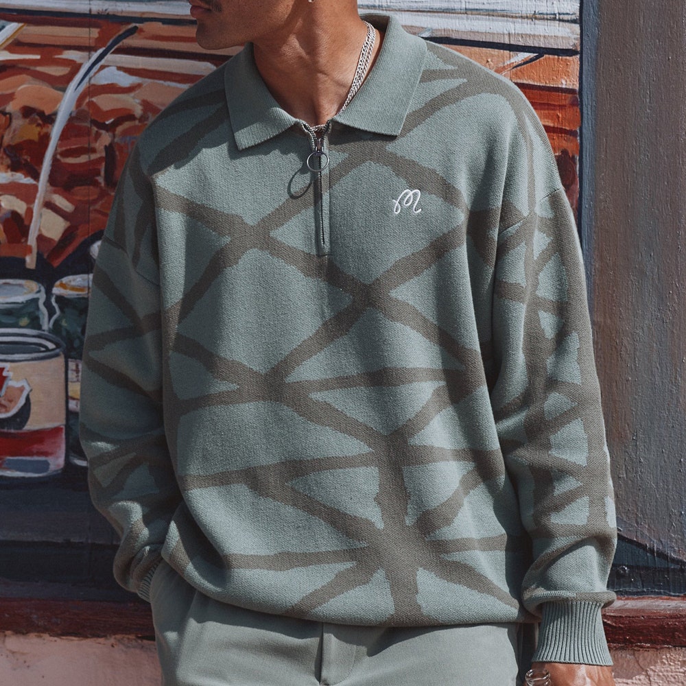 Malbon Golf Jumper - Verdant Sweater - Olivine SS26