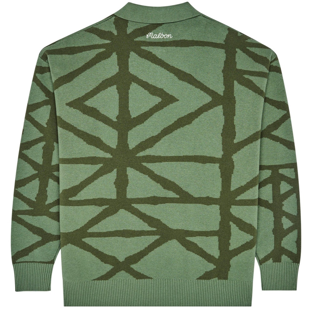 Malbon Golf Jumper - Verdant Sweater - Olivine SS26