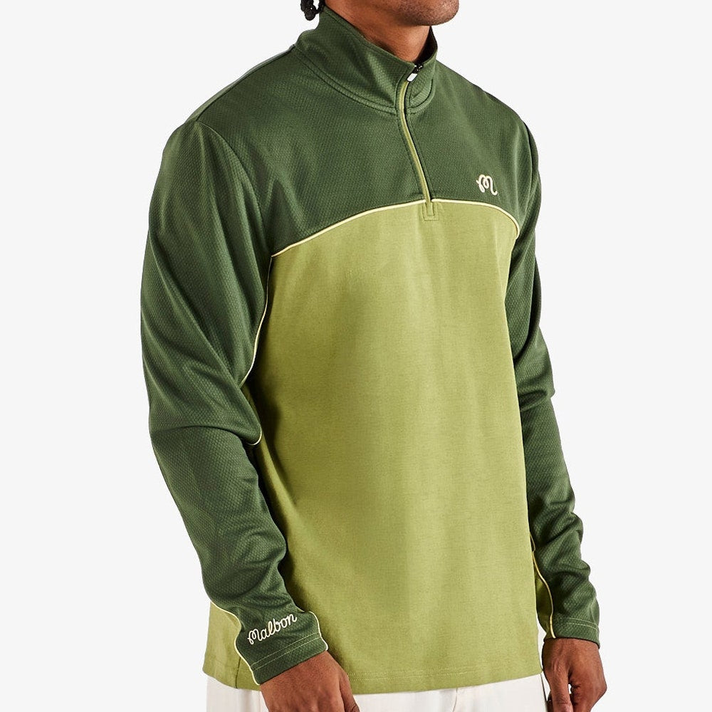 Malbon Golf Pullover - Aurora QZ - Iguana FA26