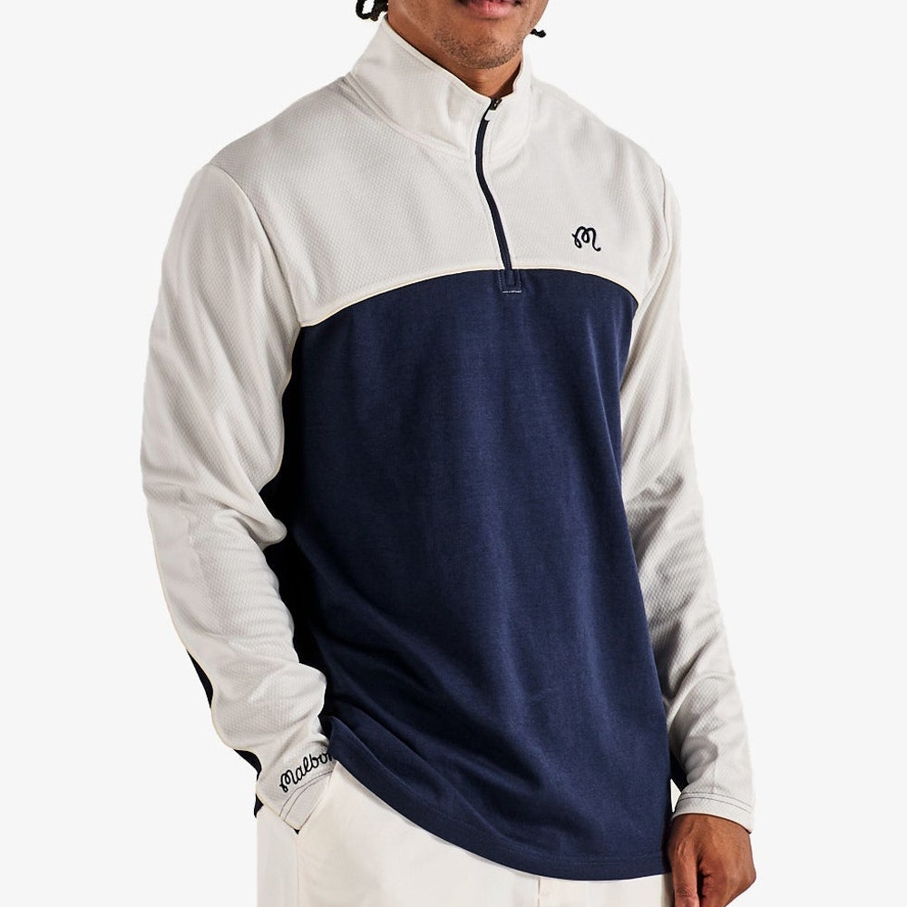 Malbon Golf Pullover - Aurora QZ - Navy FA26