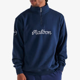 Malbon Golf Pullover - Collegiate Sweatshirt - Navy SS26