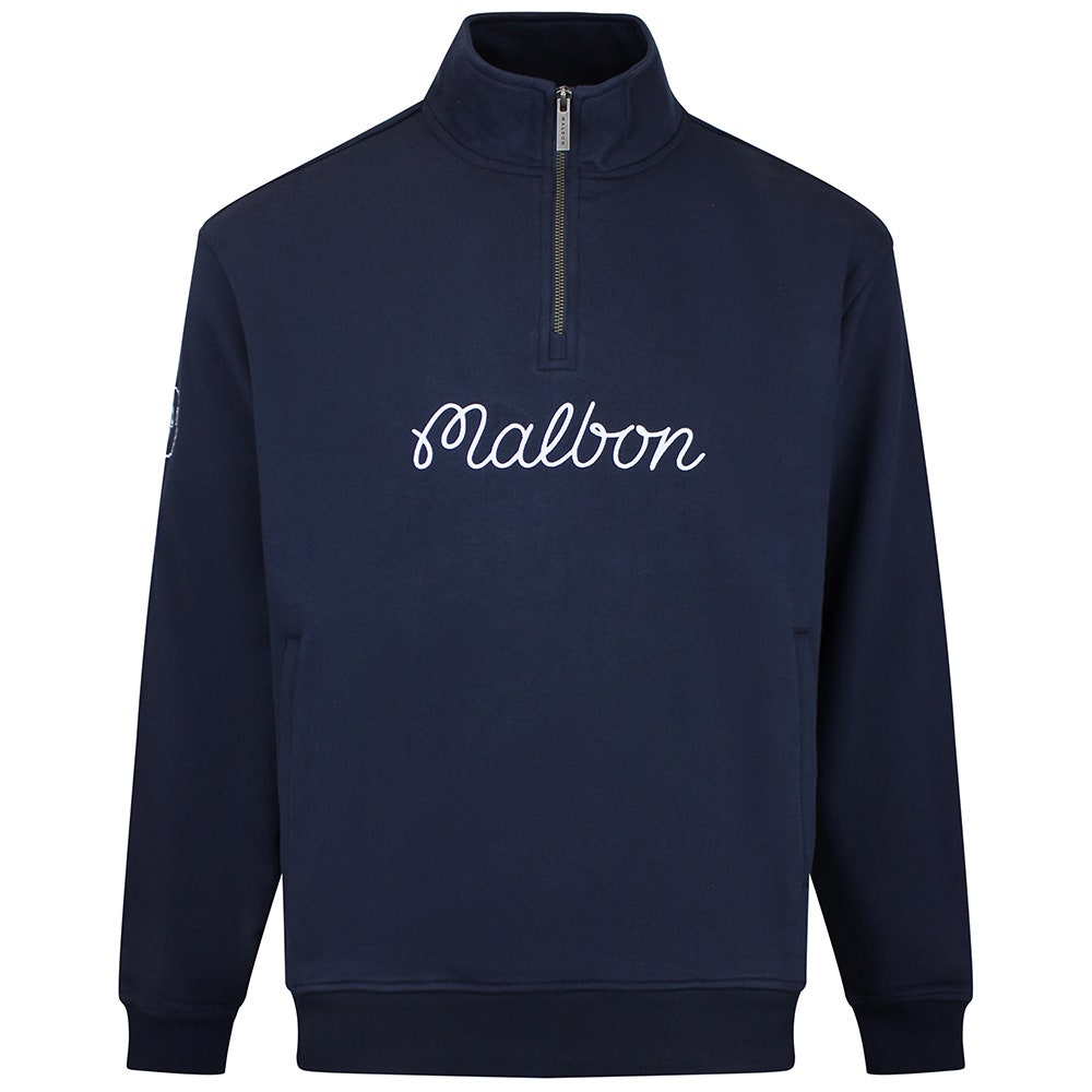 Malbon Golf Pullover - Collegiate Sweatshirt - Navy SS26