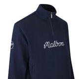 Malbon Golf Pullover - Collegiate Sweatshirt - Navy SS26