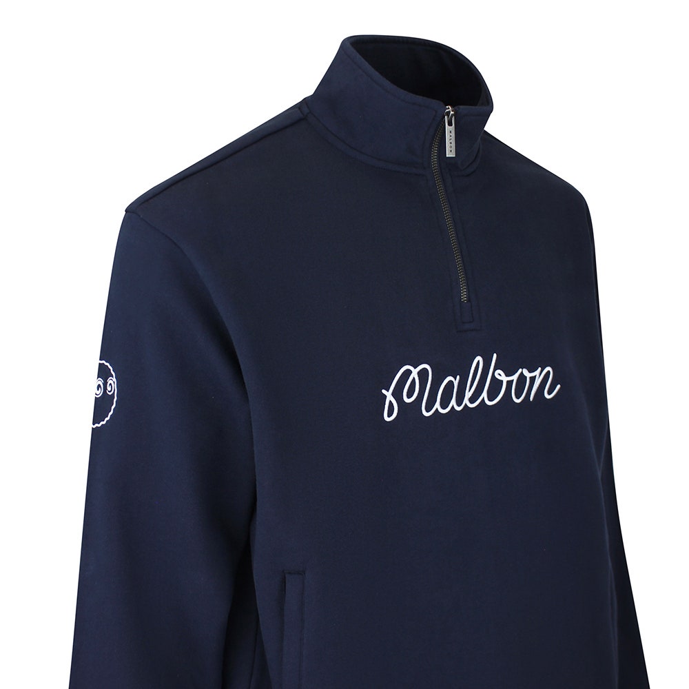 Malbon Golf Pullover - Collegiate Sweatshirt - Navy SS26