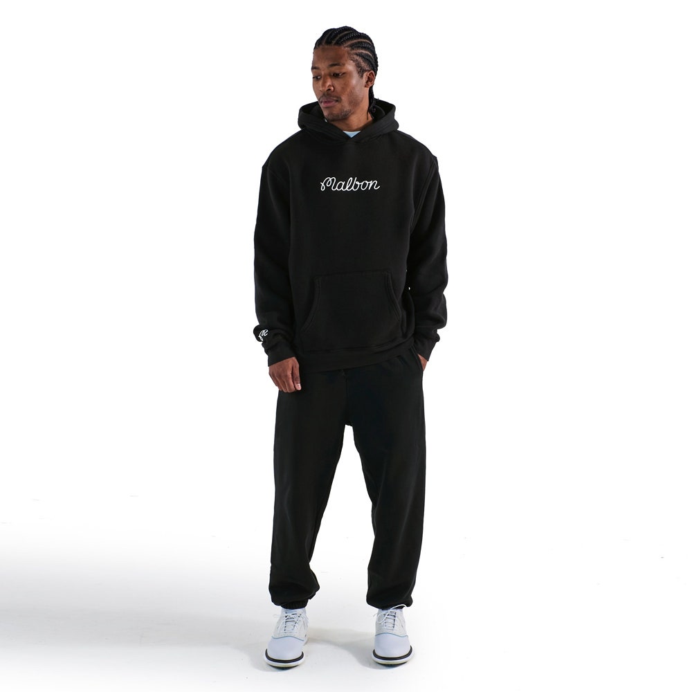 Malbon Golf Pullover - Fesque Hoodie - Black FA25