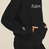 Malbon Golf Pullover - Fesque Hoodie - Black FA25