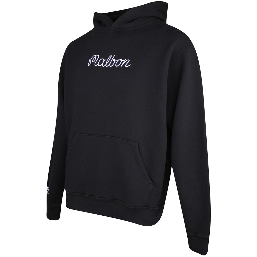 Malbon Golf Pullover - Fesque Hoodie - Black FA25