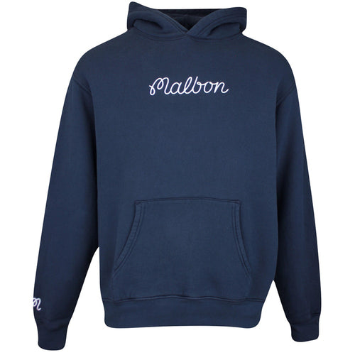 Malbon Golf Pullover - Fesque Hoodie - Navy FA25