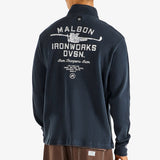 Malbon Golf Pullover - Flyer Ironworks QZ - Blueberry FA26
