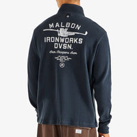 Malbon Golf Pullover - Flyer Ironworks QZ - Blueberry FA26