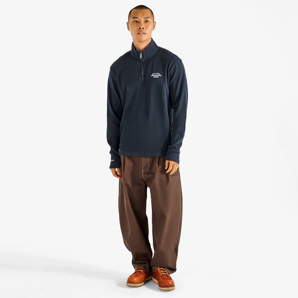 Malbon Golf Pullover - Flyer Ironworks QZ - Blueberry FA26
