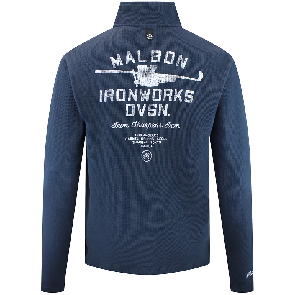Malbon Golf Pullover - Flyer Ironworks QZ - Blueberry FA26