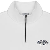 Malbon Golf Pullover - Flyer Ironworks QZ - White FA26