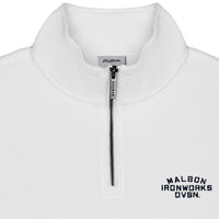 Malbon Golf Pullover - Flyer Ironworks QZ - White FA26