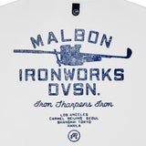 Malbon Golf Pullover - Flyer Ironworks QZ - White FA26