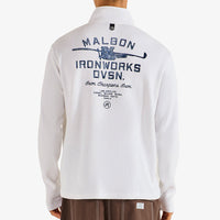 Malbon Golf Pullover - Flyer Ironworks QZ - White FA26