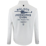Malbon Golf Pullover - Flyer Ironworks QZ - White FA26