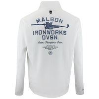 Malbon Golf Pullover - Flyer Ironworks QZ - White FA26
