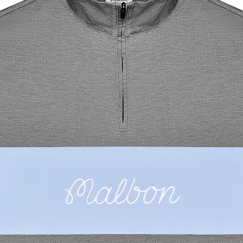 Malbon Golf Pullover - Horizon QZ - Black Chambray FA26