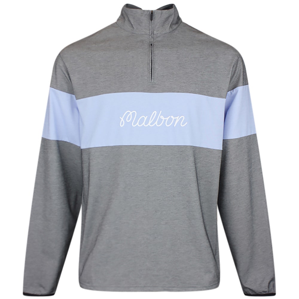 Malbon Golf Pullover - Horizon QZ - Black Chambray FA26