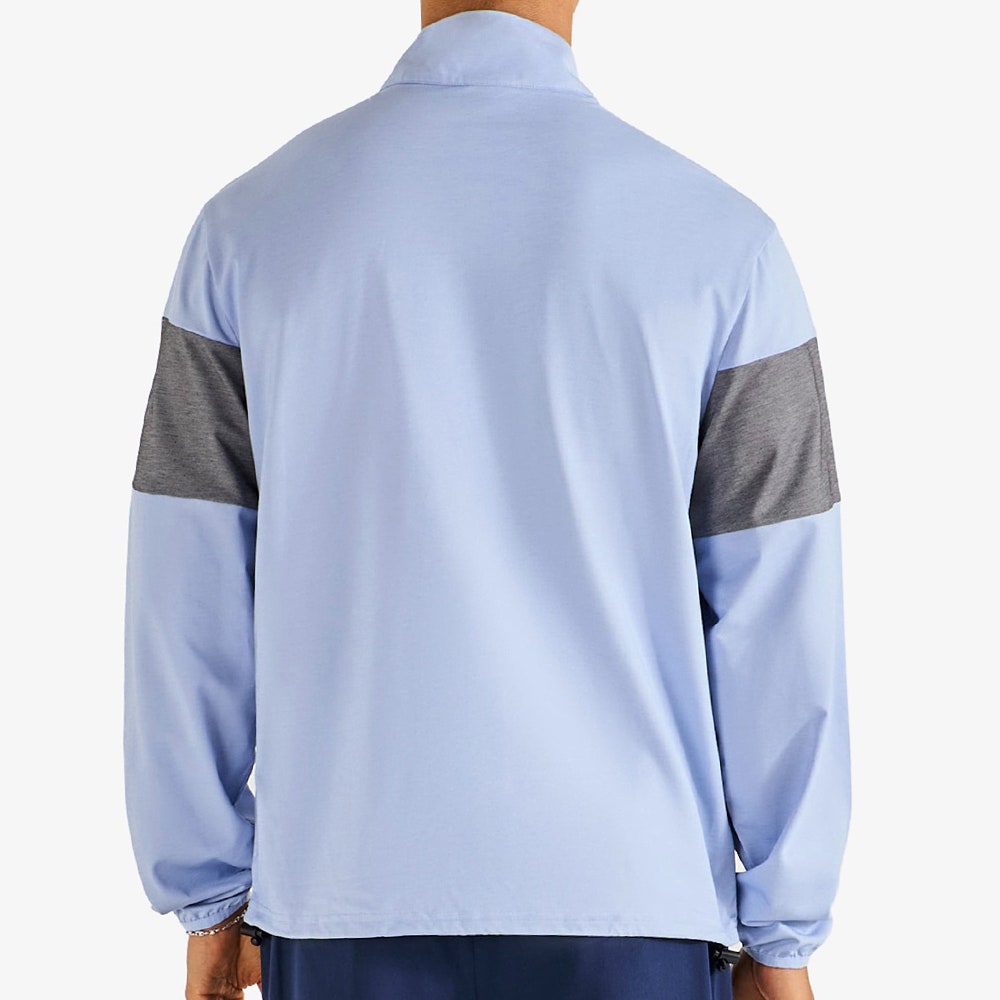 Malbon Golf Pullover - Horizon QZ - Blue Chambray FA26