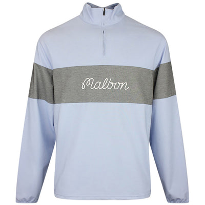 Malbon Golf Pullover - Horizon QZ - Blue Chambray FA26