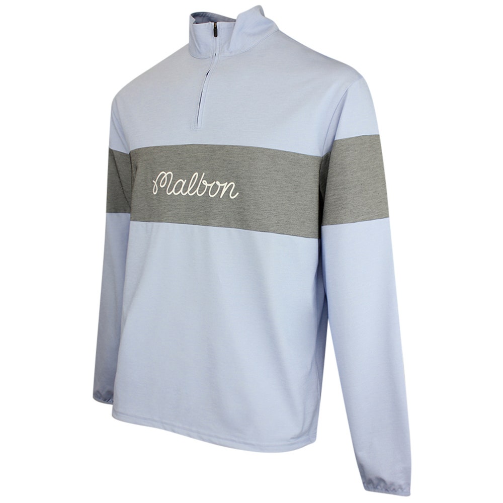 Malbon Golf Pullover - Horizon QZ - Blue Chambray FA26