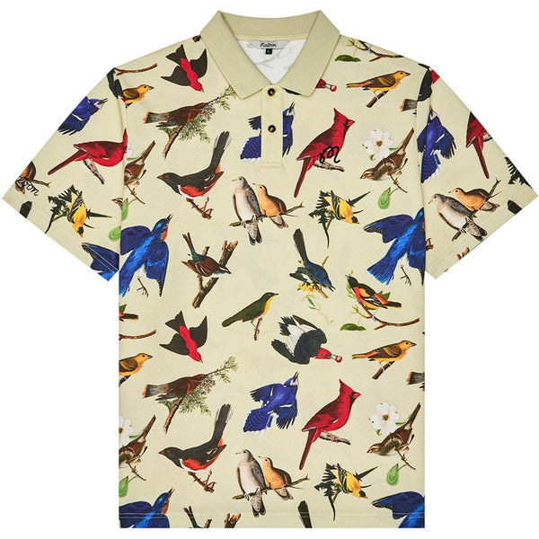 Malbon Golf Shirt - Birds Of Georgia Fairway Polo - Bird Print SS26