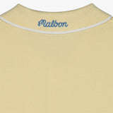 Malbon Golf Shirt - Blue Jay Knit Polo - Soft Yellow SS26