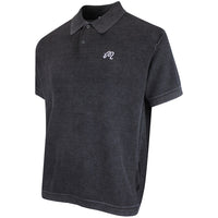 Malbon Golf Shirt - Brickwork Knit Polo - Black FA26