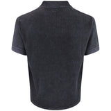 Malbon Golf Shirt - Brickwork Knit Polo - Black FA26