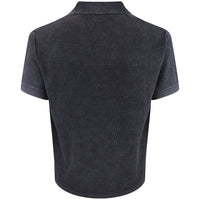 Malbon Golf Shirt - Brickwork Knit Polo - Black FA26