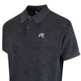 Malbon Golf Shirt - Brickwork Knit Polo - Black FA26
