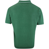 Malbon Golf Shirt - Crest Knit Polo - Myrtle FA25